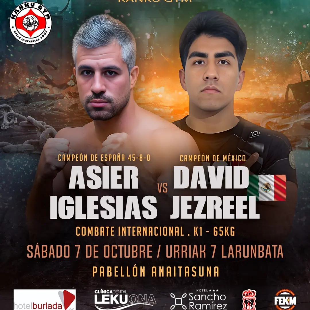 Combate internacional entre Iglesias y Jezreel, el 7 de octubre en Anaitasuna